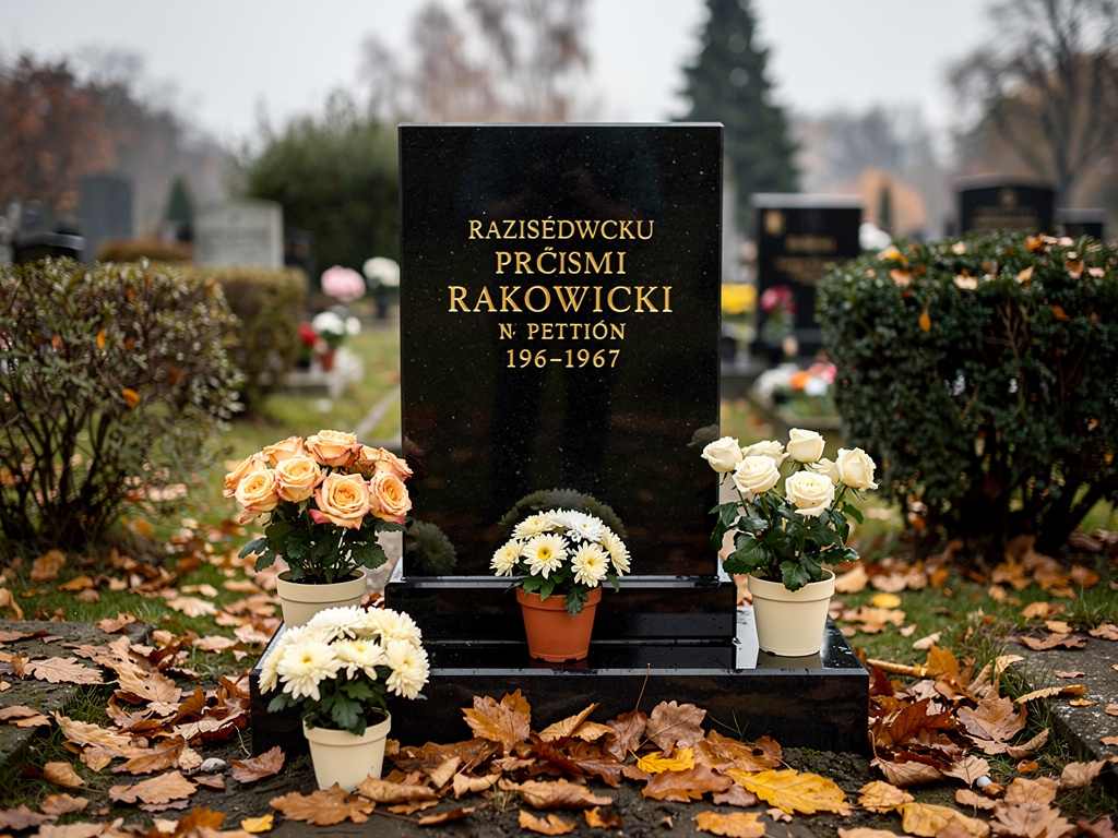 Renowacja nagrobka granitowego na cmentarzu w Krakowie